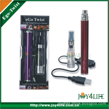 Variable Voltage E-Cigarette EGO Twist with CE4 Clearomizer